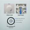 Sp - 12 Pre-Connectorized KSO Indoor Transparent Fiber Rosette (With Clip Holder)
