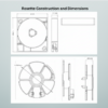 Sp Pre-Connectorized KSO Indoor Transparent Fiber Rosette (With Clip Holder)